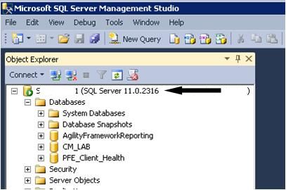 SQL 11.0.2316